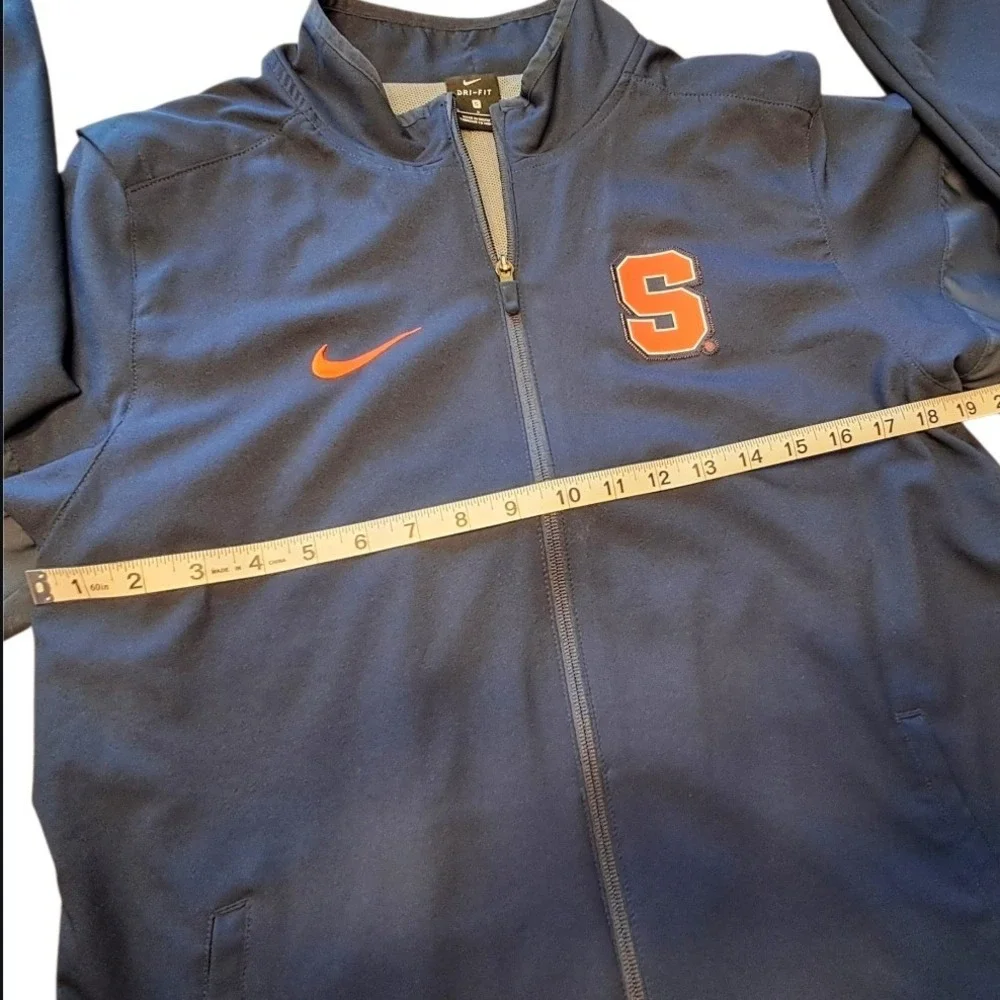 Nike Syracuse Orange Dri Fit Track Jacket Men's Small Full Zip Athletic
